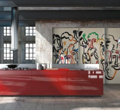 Кухня Artematica Vitrum Arte Sandro Chia Кухня Artematica Vitrum Arte Sandro Chia фабрика Valcucine