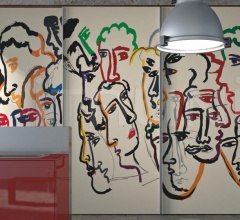 Кухня Artematica Vitrum Arte Sandro Chia Кухня Artematica Vitrum Arte Sandro Chia фабрика Valcucine