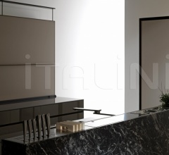 Итальянские Кухни с барной стойкой - Кухня Artematica Vitrum Gloss glass Earthy brown Итальянские Кухни с барной стойкой - Кухня Artematica Vitrum Gloss glass Earthy brown фабрика Valcucine