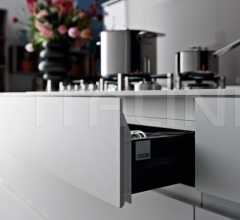 Итальянские Кухни с барной стойкой - Кухня Artematica Uniline Ice White Итальянские Кухни с барной стойкой - Кухня Artematica Uniline Ice White фабрика Valcucine