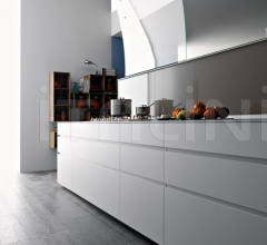 Итальянские Кухни с барной стойкой - Кухня Artematica Uniline Ice White Итальянские Кухни с барной стойкой - Кухня Artematica Uniline Ice White фабрика Valcucine