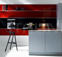 Итальянские Кухни с барной стойкой - Кухня Artematica Multiline Ruled Aluminium Итальянские Кухни с барной стойкой - Кухня Artematica Multiline Ruled Aluminium фабрика Valcucine