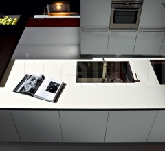 Итальянские Кухни с барной стойкой - Кухня Artematica Multiline Ruled Aluminium Итальянские Кухни с барной стойкой - Кухня Artematica Multiline Ruled Aluminium фабрика Valcucine