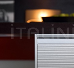 Итальянские Кухни с барной стойкой - Кухня Artematica Multiline Ruled Aluminium Итальянские Кухни с барной стойкой - Кухня Artematica Multiline Ruled Aluminium фабрика Valcucine