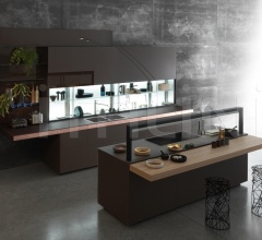 Итальянские Кухни с барной стойкой - Кухня Genius Loci with copper drawer Итальянские Кухни с барной стойкой - Кухня Genius Loci with copper drawer фабрика Valcucine