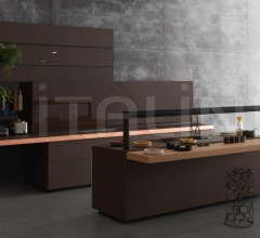 Итальянские Кухни с барной стойкой - Кухня Genius Loci with copper drawer Итальянские Кухни с барной стойкой - Кухня Genius Loci with copper drawer фабрика Valcucine