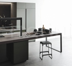 Итальянские Кухни с барной стойкой - Кухня Genius Loci Ocean Green Итальянские Кухни с барной стойкой - Кухня Genius Loci Ocean Green фабрика Valcucine