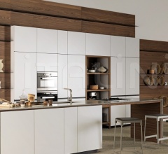 Итальянские Кухни с барной стойкой - Кухня Forma Mentis Laccato Opaco Bianco Ghiaccio Итальянские Кухни с барной стойкой - Кухня Forma Mentis Laccato Opaco Bianco Ghiaccio фабрика Valcucine