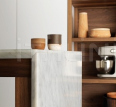 Итальянские Кухни с барной стойкой - Кухня Forma Mentis Laccato Opaco Bianco Ghiaccio Итальянские Кухни с барной стойкой - Кухня Forma Mentis Laccato Opaco Bianco Ghiaccio фабрика Valcucine