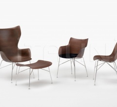 Стул с подлокотниками Q/WOOD Стул с подлокотниками Q/WOOD фабрика Kartell