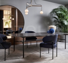 Итальянские Столы обеденные - Стол обеденный Hubert Итальянские Столы обеденные - Стол обеденный Hubert фабрика Meridiani