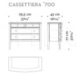 Комод Cassettiera '700 Promemoria