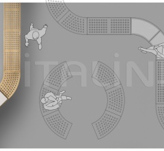 Итальянские Уличная мебель - Скамейка Maki 45 фабрика Crassevig