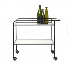 Итальянские Сервировочные столики - Сервировочный стол Steel Pipe Drink Trolley Итальянские Сервировочные столики - Сервировочный стол Steel Pipe Drink Trolley фабрика Cappellini
