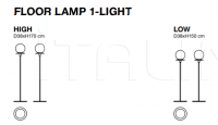 Напольный светильник ECLAT D'EAU FLOOR LAMP 1-LIGHT Giopagani
