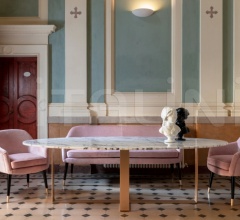 Стул с подлокотниками Bernadette фабрика Dom Edizioni