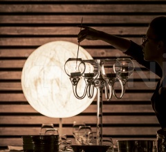 Итальянские Напольные светильники - Напольный светильник MOON F Итальянские Напольные светильники - Напольный светильник MOON F фабрика Davide Groppi