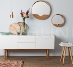 Настенное зеркало Round фабрика Zuiver