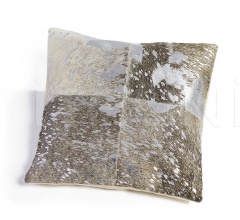 Итальянские Подушки - Подушка CUSHION LEATHER GREY/SILVER 1006 фабрика Sitap