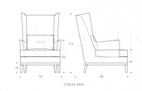 Кресло BLAKE The Sofa & Chair Company