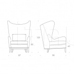 Кресло MONROE The Sofa & Chair Company