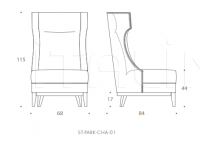 Кресло PARKER The Sofa & Chair Company