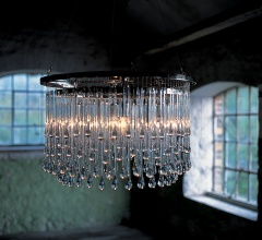 Люстра light drizzle chandelier round фабрика Ochre