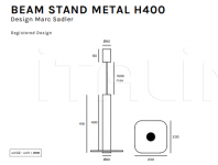 Подвесной светильник Beam Stand Metal Olev Light