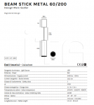 Подвесной светильник Beam Stick Metal Olev Light
