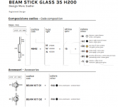 Подвесной светильник Beam Stick Glass Olev Light