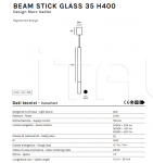 Подвесной светильник Beam Stick Glass Olev Light