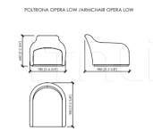 Кресло Opera Low Meroni & Colzani