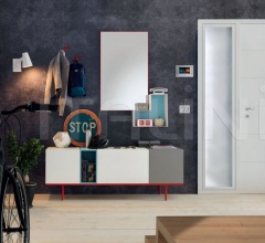 Итальянские Стенки и шкафы - Прихожая LV209 Итальянские Стенки и шкафы - Прихожая LV209 фабрика Moretti Compact