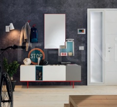 Итальянские Стенки и шкафы - Прихожая LV209 Итальянские Стенки и шкафы - Прихожая LV209 фабрика Moretti Compact
