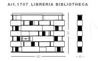 Книжный стеллаж Bibliotheca 1707 Ludovica Mascheroni