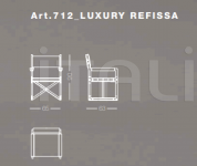 Стул с подлокотниками Luxury Refissa Ludovica Mascheroni