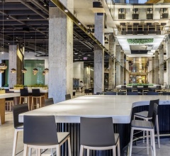 Итальянские Рестораны/Бары - Барный стул Flex High Back BQ1666 фабрика Andreu World