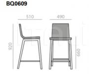 Барный стул Lineal Comfort BQ0609 Andreu World