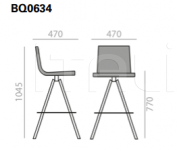 Барный стул Lineal Comfort BQ0634 Andreu World