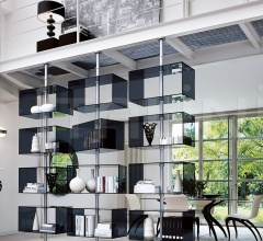 Итальянские Стеллажи - Книжный стеллаж Domino Итальянские Стеллажи - Книжный стеллаж Domino фабрика Porada