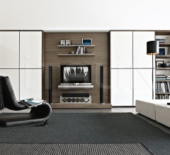 Итальянские Гостиная - Модульная система Wall System Итальянские Гостиная - Модульная система Wall System фабрика Poliform