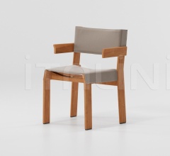 Стул с подлокотниками Band armchair teak фабрика Kettal