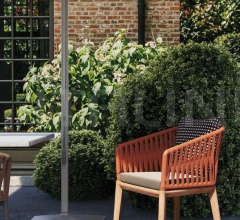 Стул Bitta Dining armchair teak legs фабрика Kettal