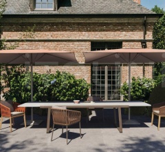 Стул Bitta Dining armchair teak legs фабрика Kettal