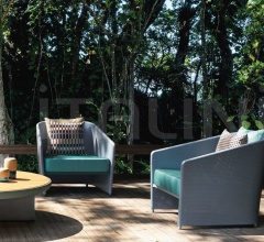 Итальянские Уличные кресла - Кресло Bitta Lounge Full Club Armchair Итальянские Уличные кресла - Кресло Bitta Lounge Full Club Armchair фабрика Kettal