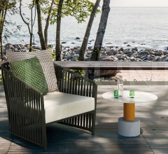 Итальянские Уличные кресла - Кресло Bitta Lounge Full Club Armchair Итальянские Уличные кресла - Кресло Bitta Lounge Full Club Armchair фабрика Kettal