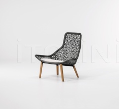 Итальянские Уличные кресла - Кресло Maia Relax armchair Maia Rope teak legs Итальянские Уличные кресла - Кресло Maia Relax armchair Maia Rope teak legs фабрика Kettal