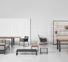 Итальянские Уличные кресла - Кресло Landscape Rocking chair Итальянские Уличные кресла - Кресло Landscape Rocking chair фабрика Kettal
