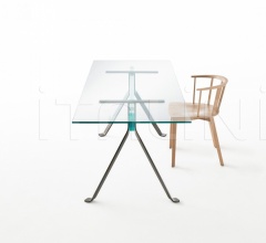 Итальянские Столы обеденные - Стол обеденный Mari Cristal Итальянские Столы обеденные - Стол обеденный Mari Cristal фабрика Glas italia