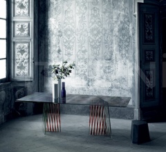 Итальянские Столы обеденные - Стол обеденный Crossing Итальянские Столы обеденные - Стол обеденный Crossing фабрика Glas italia